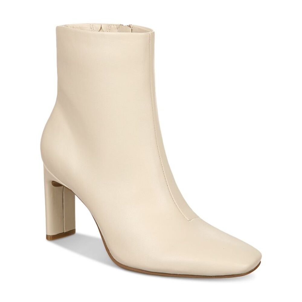 ALFANI Womens Ivory Flexible Sole Terrie Square Toe Block Heel Booties 11 M